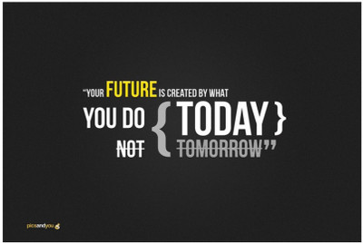 

Akhuratha Wall Poster -today-not-tomorrow-wall-door-wpsl-mykxkshbgxb Paper Print(18 inch X 12 inch, Rolled)