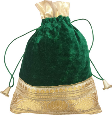 

Angelfish AELKMB0811 Potli(Green)