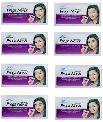PREGANEWS at home one step urine HCG Digital Pregnancy Test Kit(8 Tests)