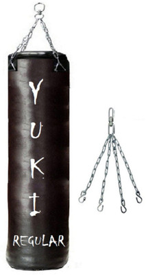 

YUKI Regular 4.0 Feet Long, SRF - ECONOMIC Material, Black Color, Unfilled with Hanging Chain Hanging Bag(Heavy, 48 kg)