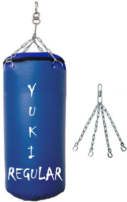 

YUKI Regular 2.5 Feet Long, SRF - STANDARD Material, Blue Color, Unfilled with Hanging Chain Hanging Bag(Heavy, 30 kg)