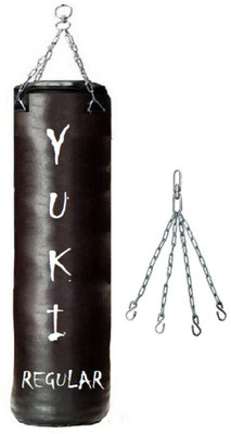

YUKI Regular 3.0 Feet Long, SRF - ECONOMIC Material, Black Color, Unfilled with Hanging Chain Hanging Bag(Heavy, 36 kg)