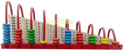 

Baybee Wooden Abacus Counting Addition Subtraction | Maths Learning Educational Kit Toy for Kids 3+ years (Multicolor)(10 Pieces)