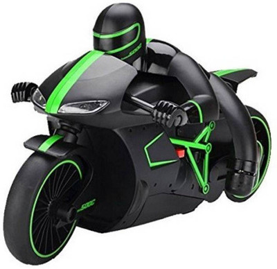 

Smilemakers High Speed 2.4 GHz RC Motorcycle Bike with Built in Gyroscope & Bright LED Headlights ( Best Operated in Larger Area)(Green)