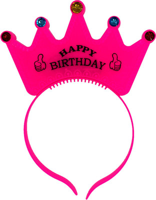 

Funcart LED Pink Happy Birthday Crown Tiara