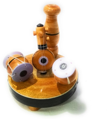 

Crafts India Handcrafted Wooden Music Set Small(Multicolor)