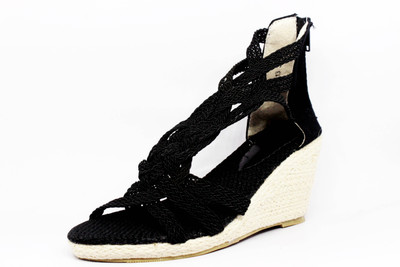

Vstario Women Black Wedges