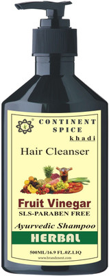 

Continent Spice Khadi Fruit Vinegar Herbal Hair Cleanser (500ml) -(SLS-Paraben Free) CS682005(500 ml)