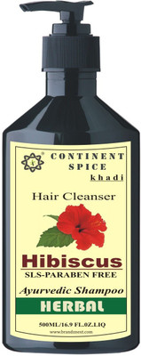 

Continent Spice Khadi Hibiscus Herbal Hair Cleanser (500ml) -(SLS-Paraben Free) CS682005(500 ml)
