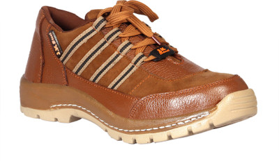 

JK Port Men New Steel Toe Safety Shoe Outdoors For Men(Brown