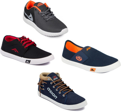

Asian Men's Combo pack of 4 Casuals For Men(Multicolor