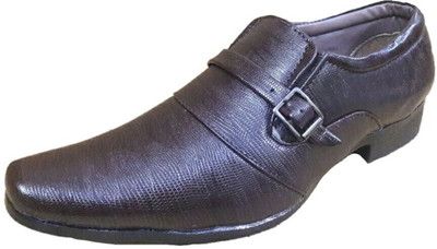 

cevelj BROWN FORMAL SHOES FOR MEN Monk Strap For Men(Brown