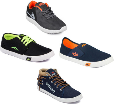 

Asian Men's Combo pack of 4 Casuals For Men(Multicolor
