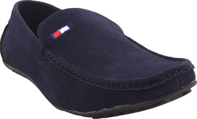 

TWIN FEET Blue Sude Loafers Loafers For Men(Blue