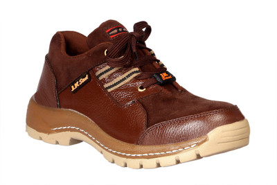 

JK Port Men New Steel Toe Safety Shoe Casuals For Men(Brown