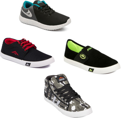 

Asian Men's Combo pack of 4 Casuals For Men(Multicolor