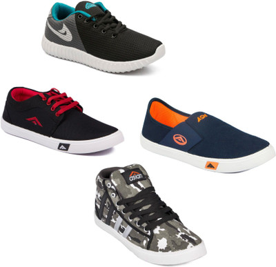 

Asian Men's Combo pack of 4 Casuals For Men(Multicolor