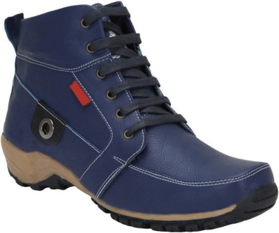 

CoolSwagg Men's High Ankle Length Long Boots For Men(Navy, Blue