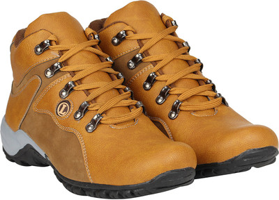 

Knot n Lace Rocker-Style Boots For Men(Beige