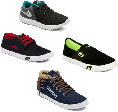 

Asian Men's Combo pack of 4 Casuals For Men(Multicolor