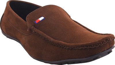 

TWIN FEET Brown Sude Loafers Loafers For Men(Brown