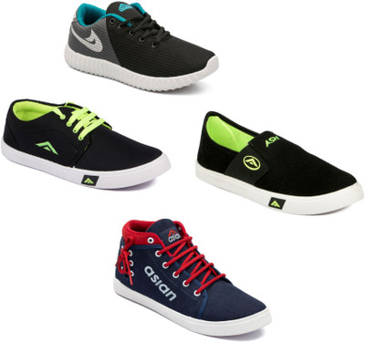 

Asian Men's Combo pack of 4 Casuals For Men(Multicolor