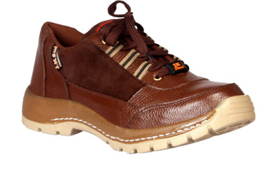 

JK Port Men New Steel Toe Safety Shoe Casuals For Men(Brown