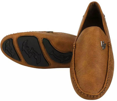 GB Premium Brown Loafers For Men(Tan