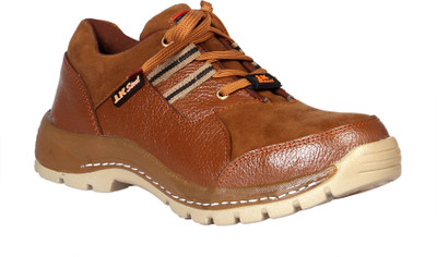 

JK Port Men New Steel Toe Safety Shoe Corporate Casuals For Men(Brown, Tan