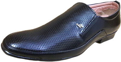 cevelj BLACK FORMAL SHOES FOR MEN Slip On For Men(Black