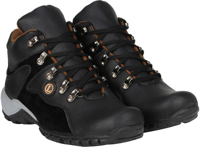 

Knot n Lace Rocker-Style Boots For Men(Black