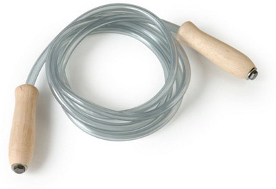 

US FITNESS WOODEN HANDLE SKIPPING ROPE Weighted Skipping Rope(White, Pack of 1)
