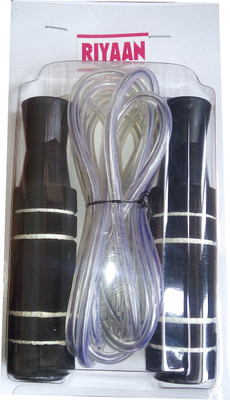 

RIYAAN Fit-n-Fine Ball Bearing Skipping Rope(Black, Length: 274 cm)