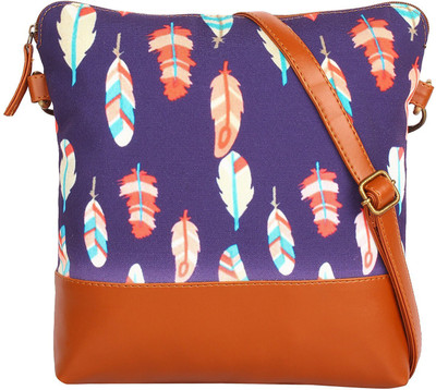 

Lychee Bags Girls Casual Multicolor Canvas Sling Bag