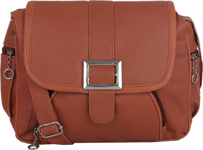 

Raleigh Women Casual Brown PU Sling Bag