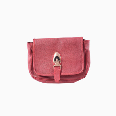 

clothifashion Girls Red PU Sling Bag