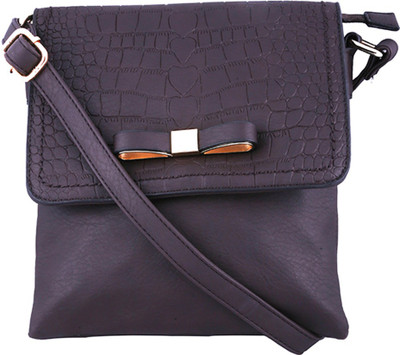 

Go India Store Women Casual Purple PU Sling Bag