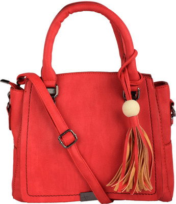 

Go India Store Women Casual Red PU Sling Bag