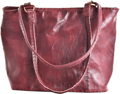

Craft Play Women Casual Maroon Leatherette Shoulder Bag