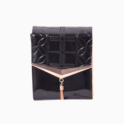 

clothifashion Women Black PU Sling Bag