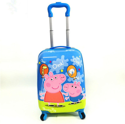 

GOCART 360 ^A Rotating 4 Wheels Non Breakable Children travel Bag Small Travel Bag - Medium(Blue)