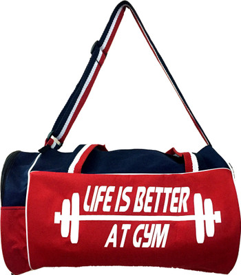 

KING FITNESS LIFE&MOOCH Gym Bag(Red, Kit Bag, Multicolor