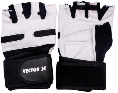 

Vector X GL-VX-1800-WHT Gym & Fitness Gloves (L, Black, White)