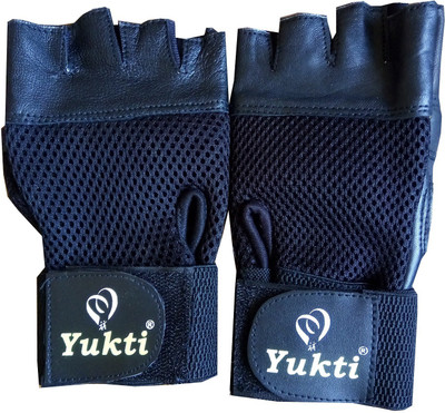 

RIYAAN Yukti Gym & Fitness Gloves (, Black, Blue