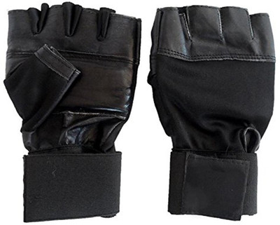 

Neulife Club With Wrist Support for Weight lifting, Cycling, Biking and all physical fitness activities Gym & Fitness Gloves (, Black