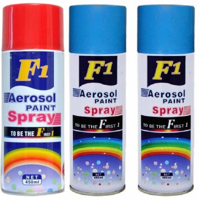 F1 Multicolor Spray Paint 450 ml(Pack of 3)