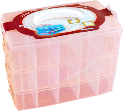 

SYGA 30 Compartments Storage Box_Orange Storage Box(Pink)