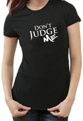 GIPPY TRENDZ Graphic Print Women Round Neck Black T-Shirt