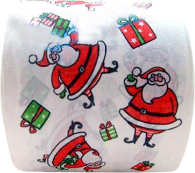

Futaba Christmas Theme Santa and Gift Box Toilet Roll Toilet Paper Roll(1 Ply, 100 Sheets)