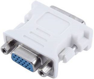 

TECHON TV-out Cable DVI MALE (24+5) TO VGA CONNECTOR(White, For Computer)